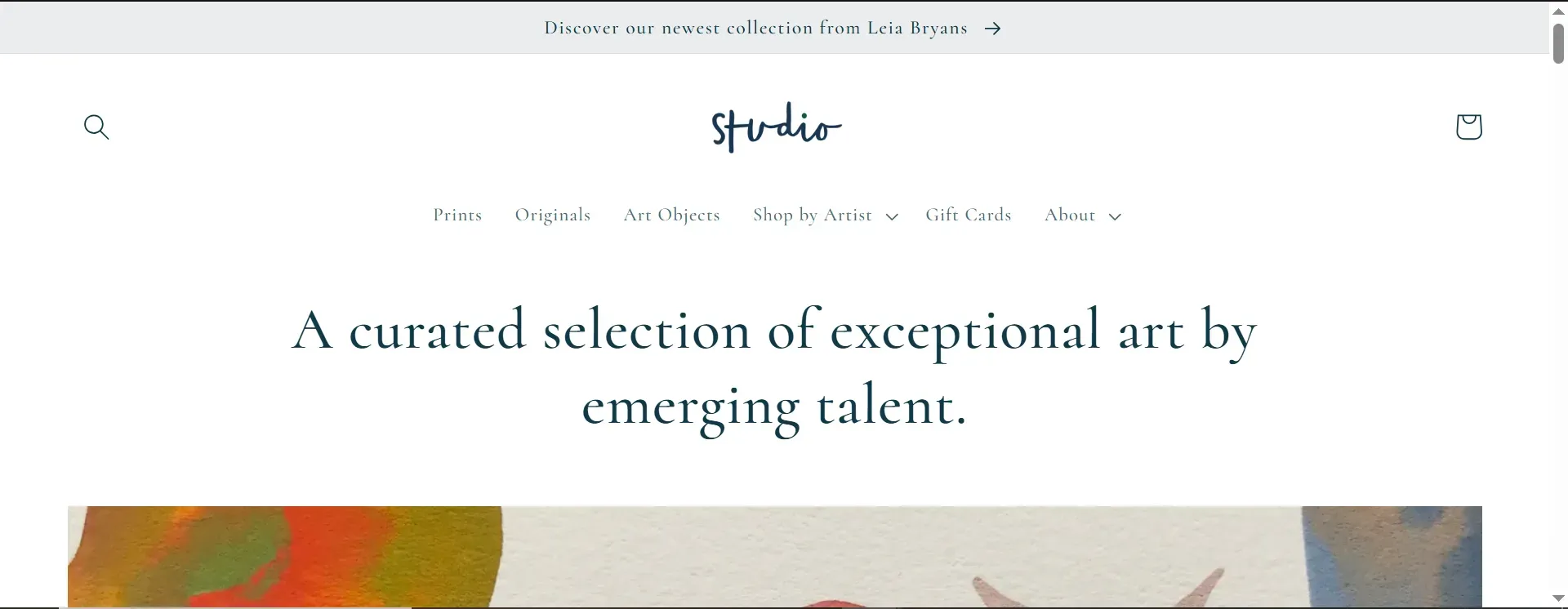Studio Shopify theme example
